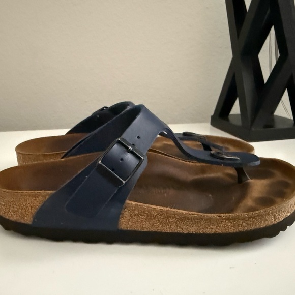 Birkenstock women’s Navy and Brown Sandals - Picture 3 of 6